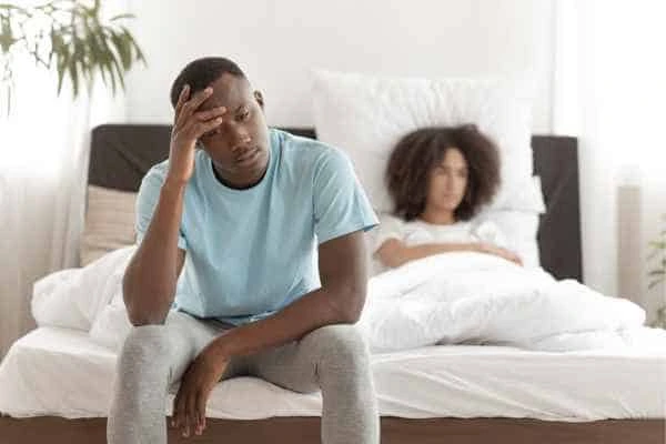 Man upset about ED symptoms Manchester