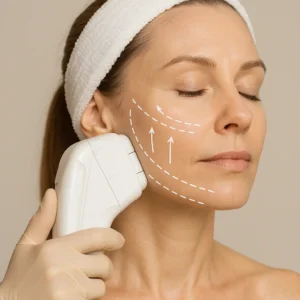 Woman having HI-FU to reduce wrinkles call LA LIPO Manchester Now!