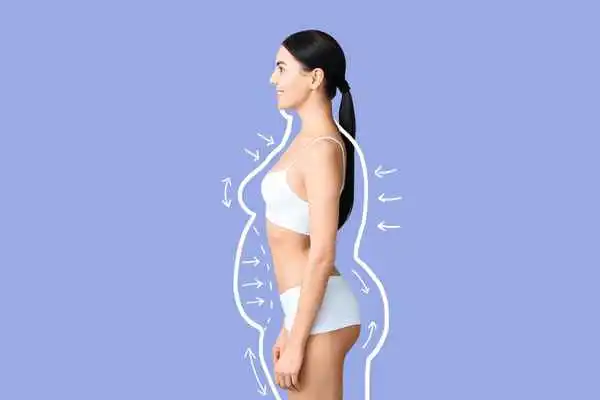 image of woman experiencing fat reduction treatment Manchester
